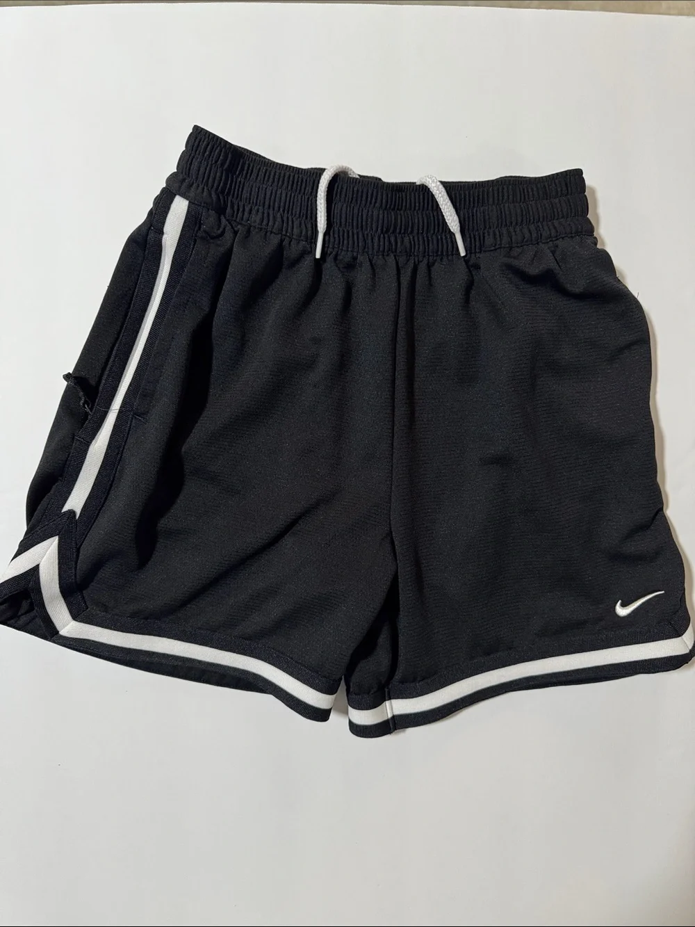 Nike Dri-FIT Kids Large Black & White Athletic Shorts